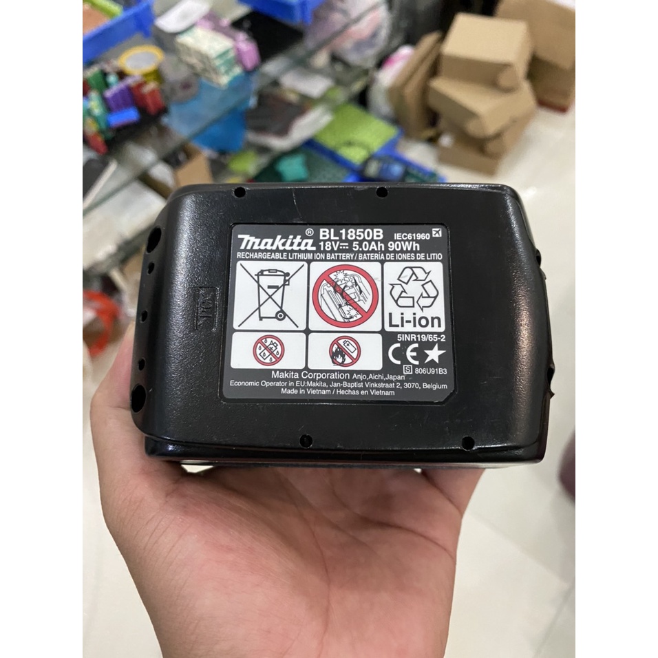 Vỏ thay thế vỏ zin Makita BL1850B, khay mạch như Zin. BN.