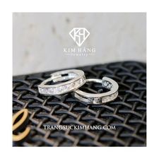 Khuyên Tai Bạc Thiết Kế 1 Tầng Đá KHJER047