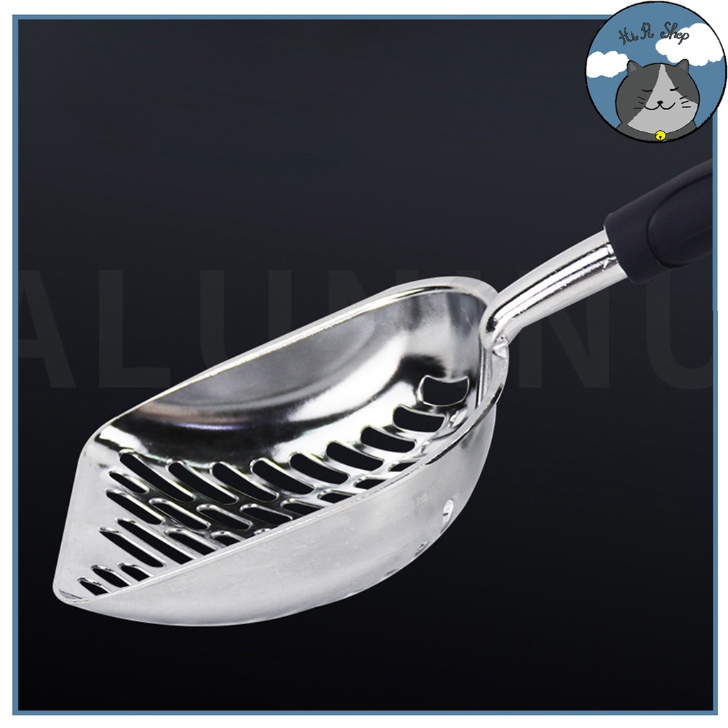 [Xẻng Thần Thánh] Xẻng Hót Phân Cho Chó Mèo Chất Liệu INOX Siêu Bền Siêu To An Toàn  Cho Thú Cưng