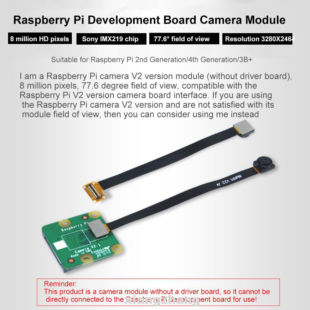 Mô Đun Cảm Biến 77.6 Độ 8 Megapixel Cho Raspberry Pi B Plus