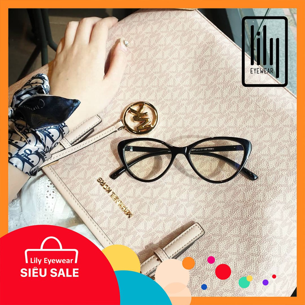 Gọng kính cận mắt mèo nhựa dẻo thời trang nữ Lilyeyewear 2383 nhiều màu - Lọc ánh sáng xanh