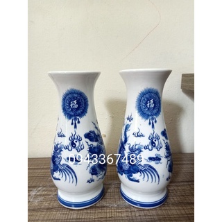 Lọ hoa thờ cúng cao 18cm,20cm 23cm. Hàng sứ Bát Tràng.