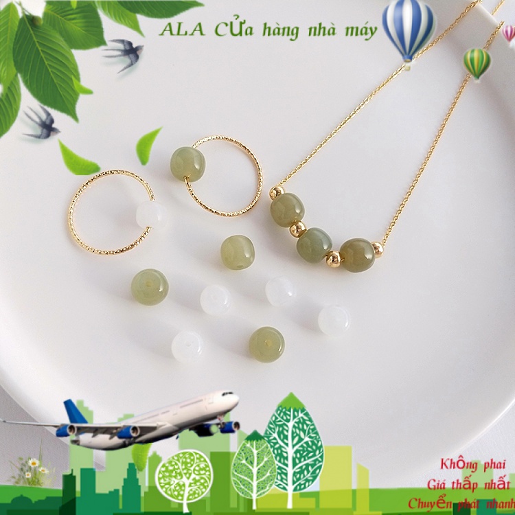 💖Đồ trang sức DIY💖Hạt Đá Ngọc Bích Hình Giọt Nước Dùng Làm Trang Sức/Vòng Tay/Dây Chuyền DIY[Pha lê tự nhiên/Đá quý/Vòng cổ / Vòng tay/Hoa tai]