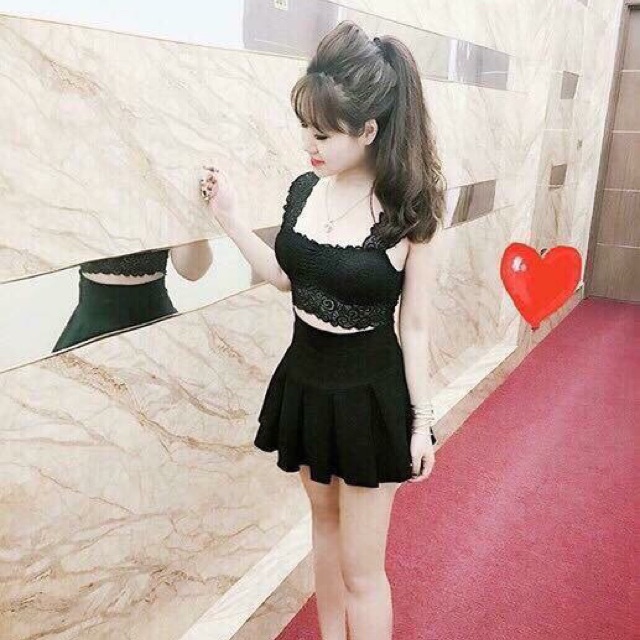 Áo Bra ren dáng dài đến rốn. Mặc đi biển, bên trong kimono, tập gym siêu hot nhé! Màu đen, trắng, nude. Đặt hàng nào hii