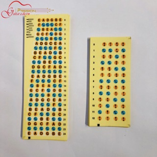Sticker guitar ukulele dán nốt cần đàn guitar ukulele