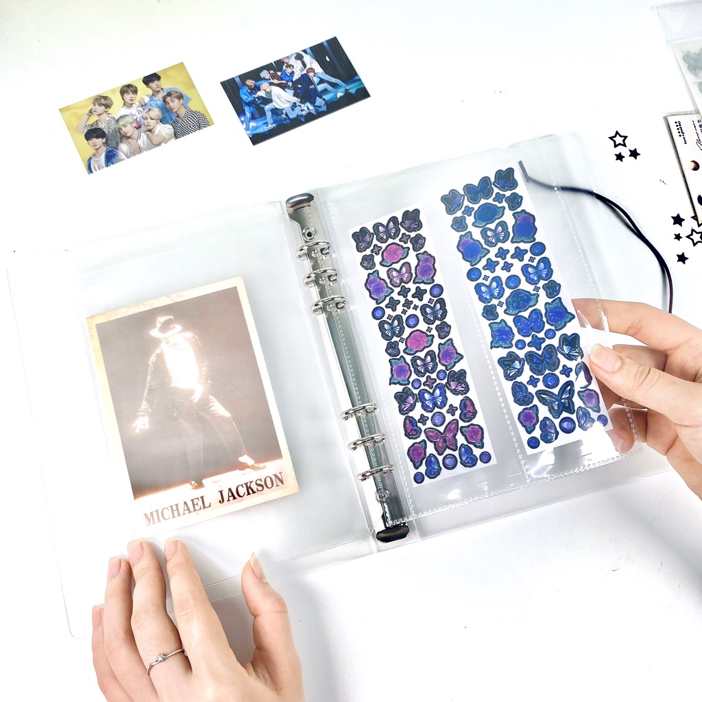 Binder Sổ còng A4 4 còng bìa sổ còng nhựa collect book đựng ảnh Buka