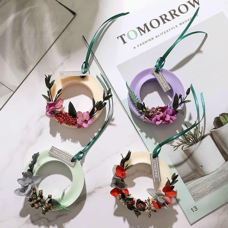 Sáp thơm vòng tròn treo tủ quần áo- xe hơi - Sáp ong thơm ( khử mùi tại hương tự nhiên)