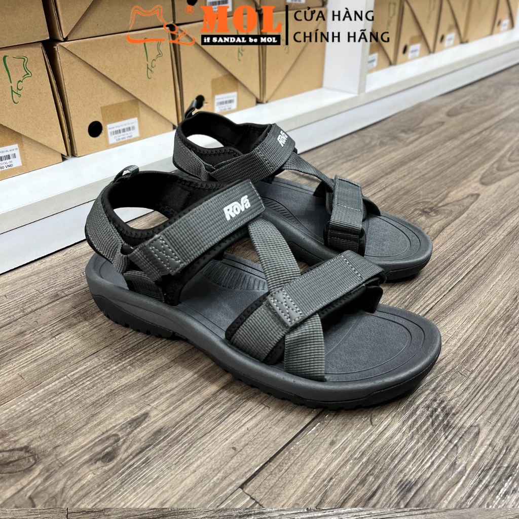 Giày Sandal Nam Hiệu Rova Quai Ngang Đế Cao Su Quai Dù Phù Hợp Đi Học Đi Làm Mã RV965