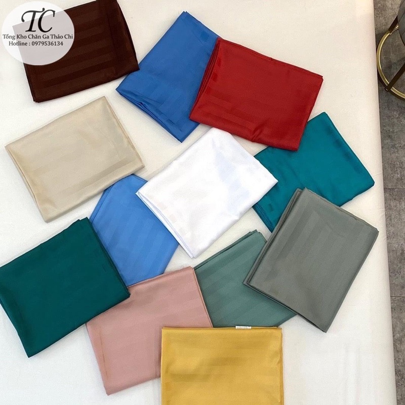 Bộ Ga Gối Cotton Sọc 3F Sang Trọng Chuyên Dùng Cho Khách Sạn, Home Stay