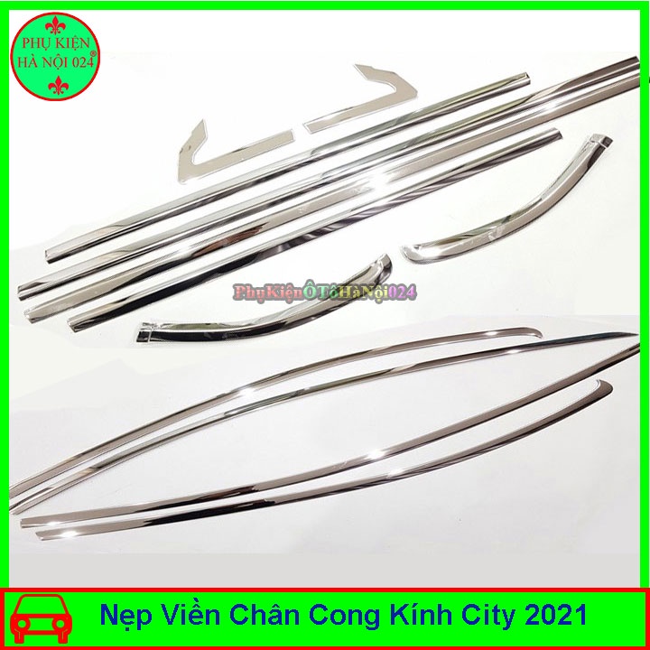 Bộ Nẹp Viền Chân Kính Cong Kính Inox City 2021-2022