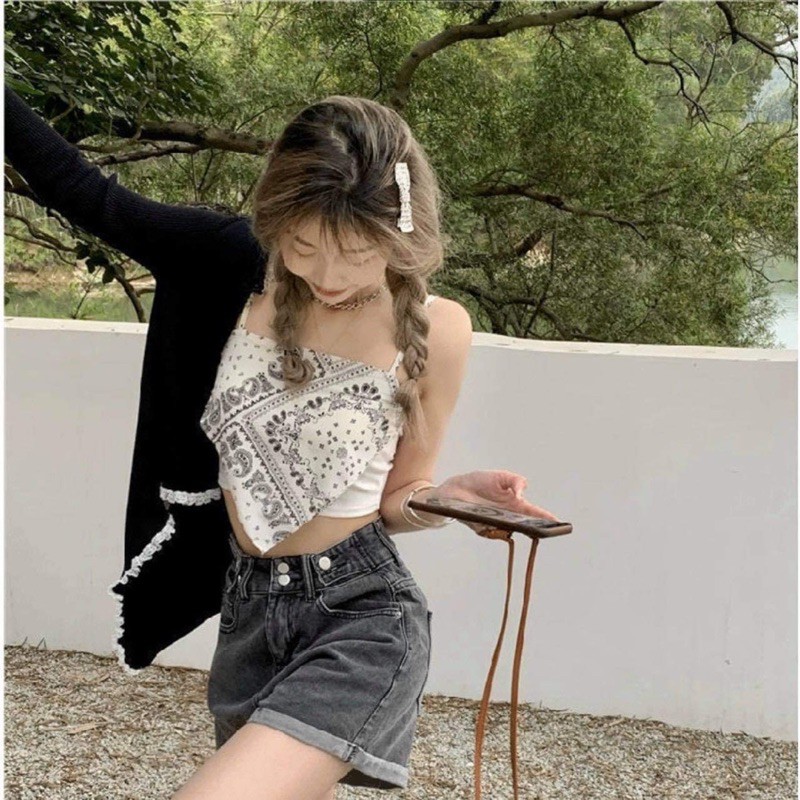 Áo 2 dây len phối voan cực xinh lun ạ ^^