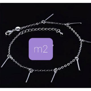 lắc chân mạ bạc 925