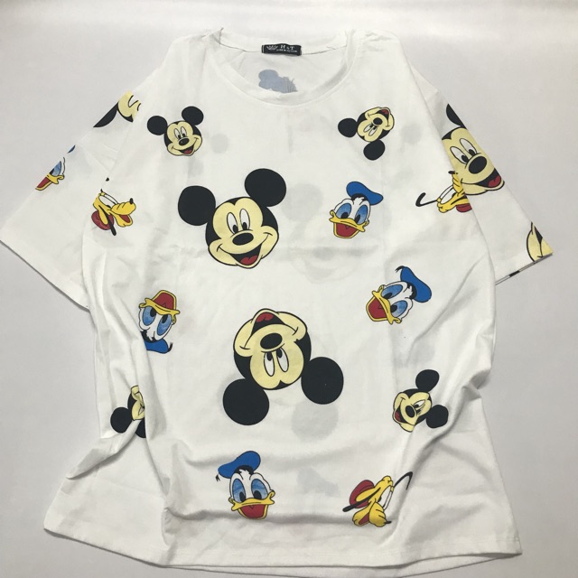 Áo form rộng tay lững chuột Mickey