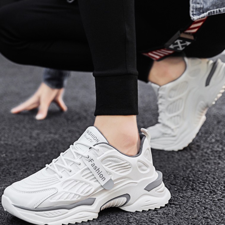 Giày thể thao nam - MS1 giày sneaker cổ thấp đế cao fom chuẩn mẫu mới nhất | BigBuy360 - bigbuy360.vn