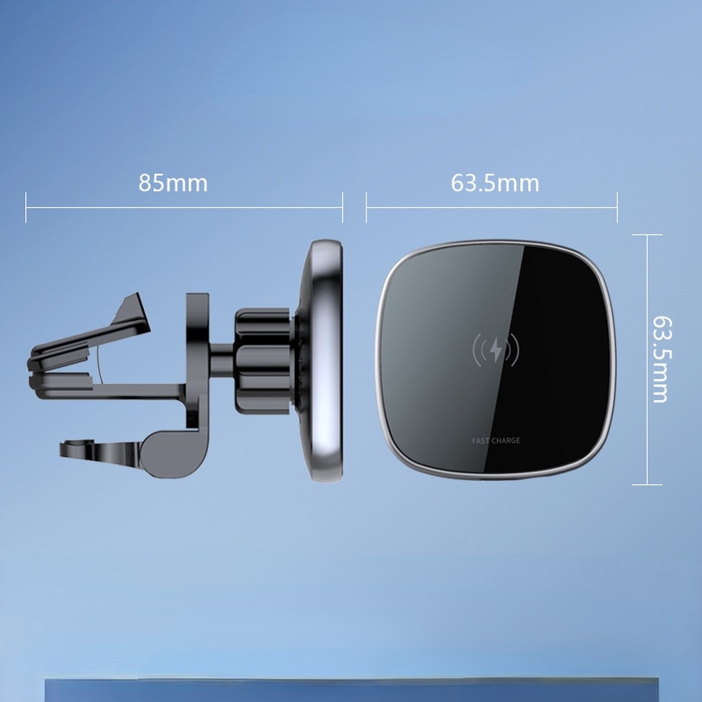 Giá Đỡ Điện Thoại Kiêm Sạc Nhanh Không Dây 15W Gắn Xe Ô Tô Cho IPhone 12 13 Pro Max