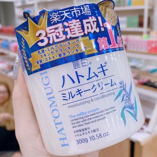 Kem Dưỡng Ẩm, Làm Sáng Da Chiết Xuất Hạt Ý Dĩ Hatomugi Moisturizing & Conditioning The Milky Cream 300g