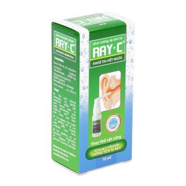 Xịt mềm ráy tai RAY-C (lọ 10ml)