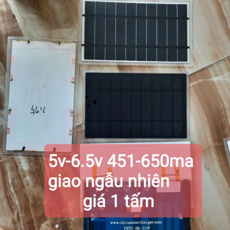 tấm pin năng lượng mặt trời 3v -3.5v /5v-6.5v /6v-7.5v 150-1000ma hàng tồn kho qua sử dụng