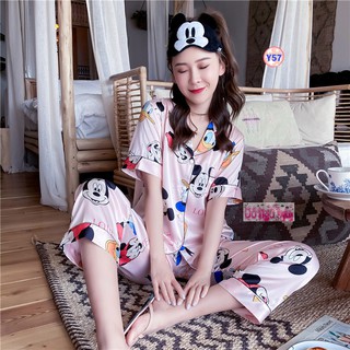 Pijama Lụa Cộc Tay Cao Cấp Y57