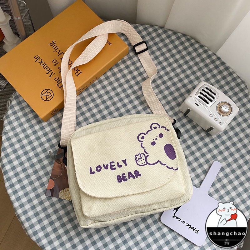 Túi đeo chéo nữ,túi mini vải chống nước siêu dễ thương-Hazi Thời trang unisex