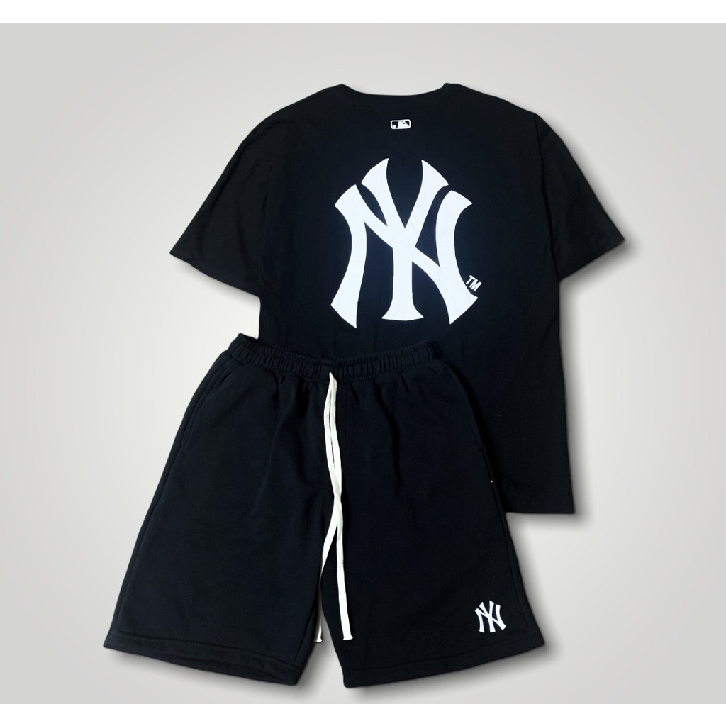 Bộ quần áo MLB,Áo phông tay lỡ NY unisex