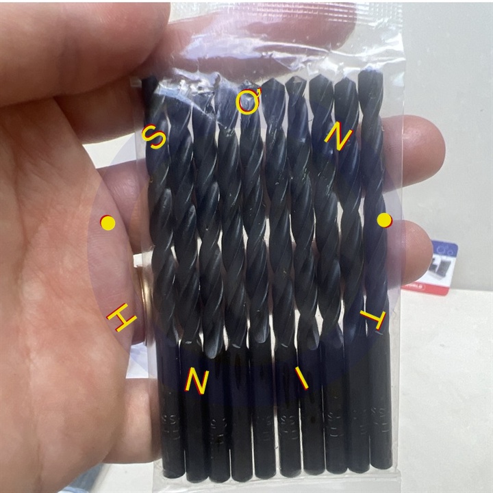 Mũi khoan sắt đen 5 mm HSS tolsen 75008 [ bán lẻ 1 cây]