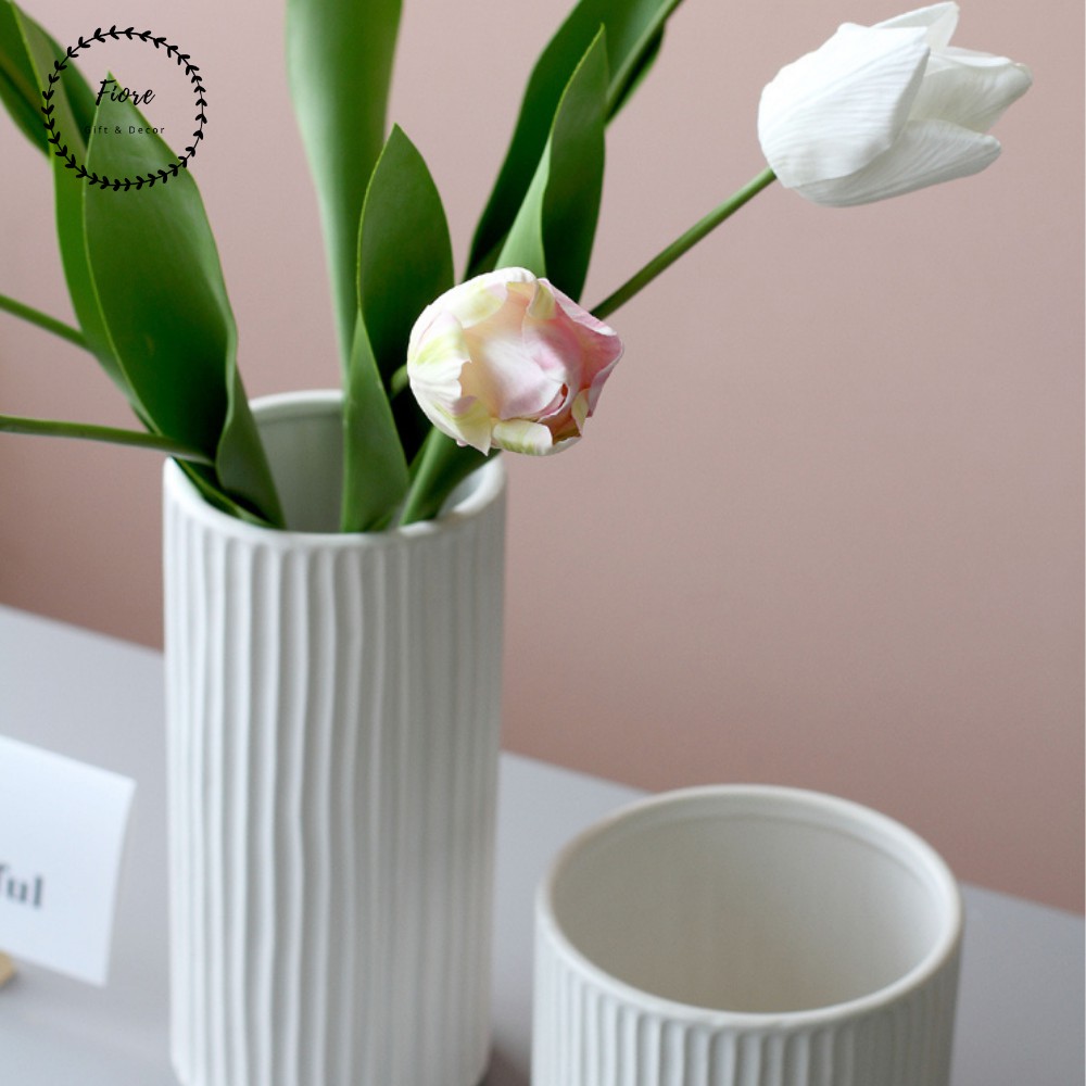 Hoa lụa - hoa tulip giả - 3 màu cực xinh để decor phòng khách, quà tặng tân gia