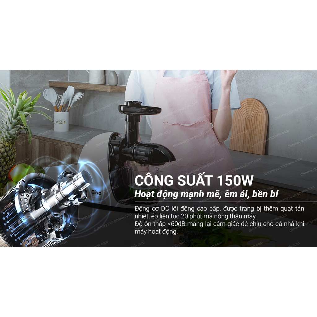 Máy Ép Chậm Trục Ngang Olivo SJ22