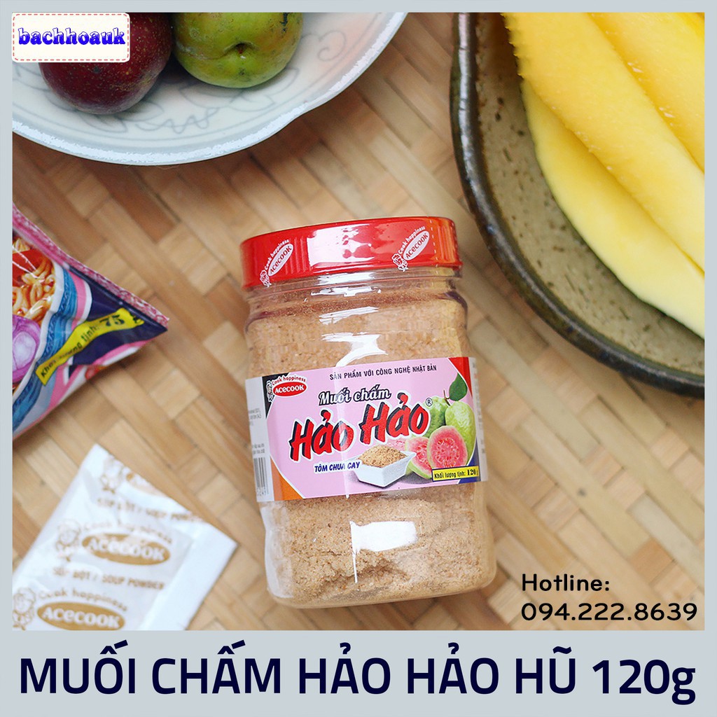 Muối chấm Hảo Hảo tôm chua cay 120g (chính hãng, date mới)