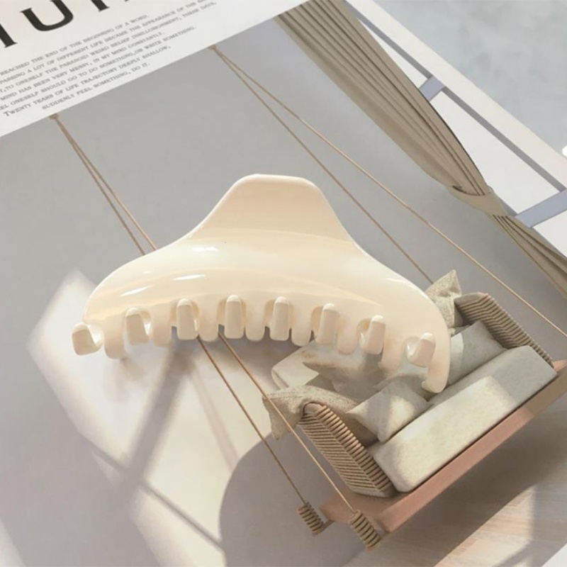 Kẹp Tóc Càng Cua Bằng Nhựa Trong Suốt Chắc Chắn