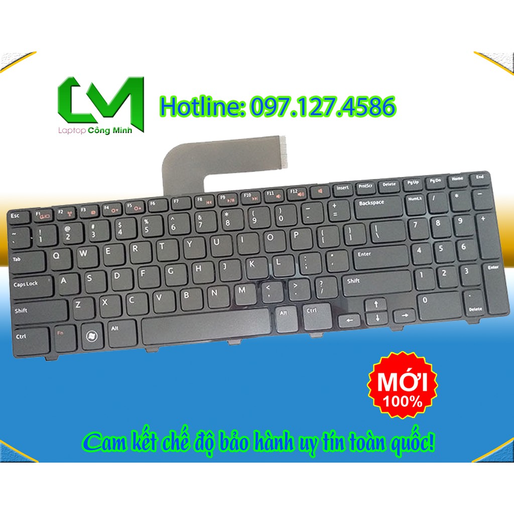 Bàn Phím Laptop Dell Inspiron N5110 M5110 - Bảo Hành 12 Tháng