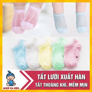 Set 5 đôi tất lưới xuất hàn cho bé trai, bé gái