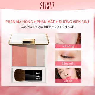 SIVSAZ Face Blusher Peach Cream Makeup Blush 7g
