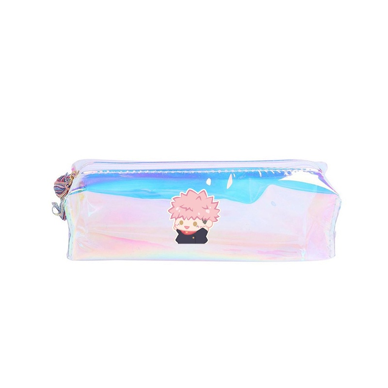 Hộp bút trong in hình JUJUTSU KAISEN VER TẬP THỂ DỤC anime chibi xinh xắn dễ thương