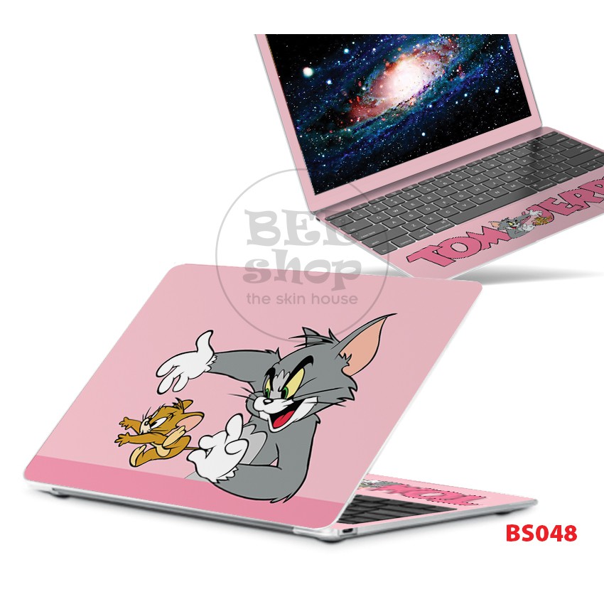 Skin dán laptop TOM AND JERRY cho Macbook/HP/ Acer/ Dell /ASUS