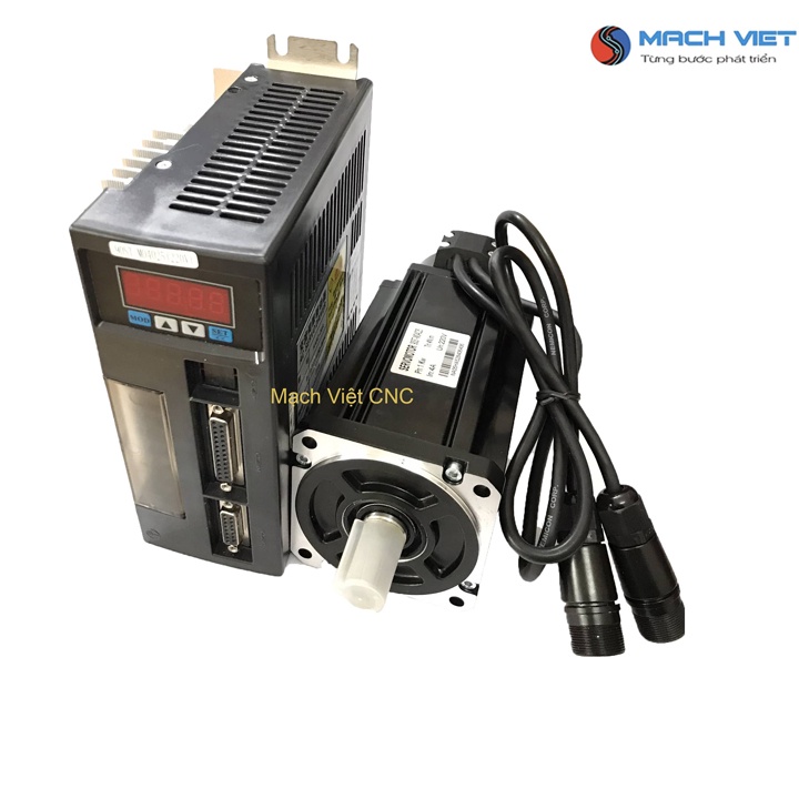 Động cơ AC Servo 1kw đến 2.6kw Mặt Bích 130 kèm Cáp (hỗ trợ kỹ thuật )