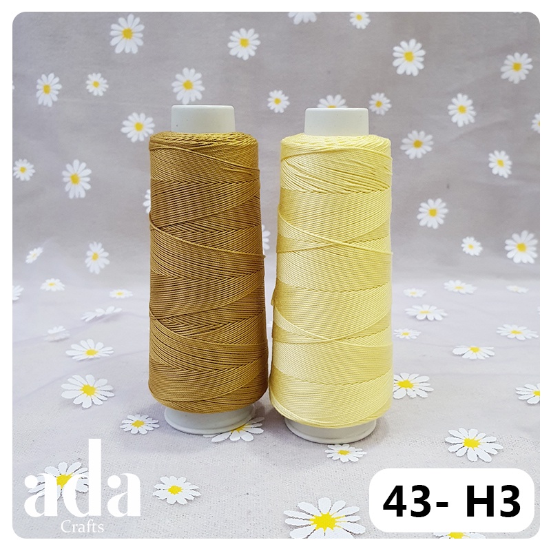 Sợi Cotton Tri 0.9mm - Tri Circle Bảng Màu Vàng Móc Búp Bê - ada.crafts