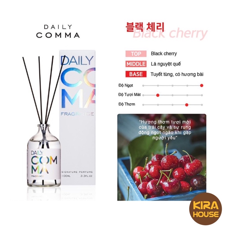 [Có sẵn]TINH DẦU KHUẾCH TÁN NƯỚC HOA - TINH DẦU THƠM PHÒNG DAILY COMMA 100ML