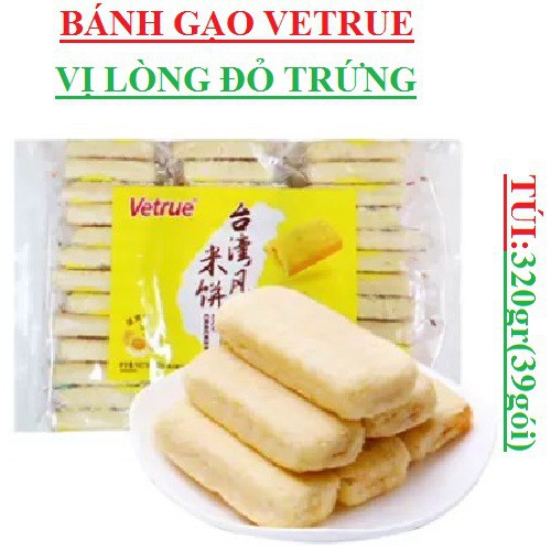 BÁNH GẠO VETRUE TRỨNG CHẢY/ PHÔ MAI/ TÔM HÙM/ TRỨNG MUỐI/ RAU CỦ 320G SIÊU NGON