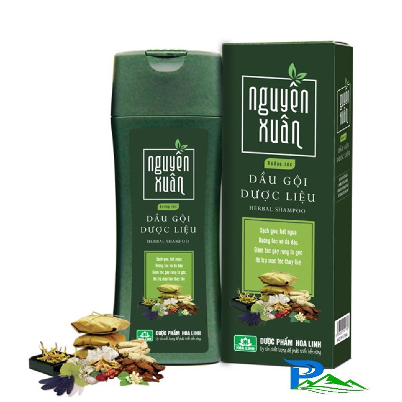 Dầu gội dược liệu Nguyên Xuân 200ml Xanh - dưỡng tóc
