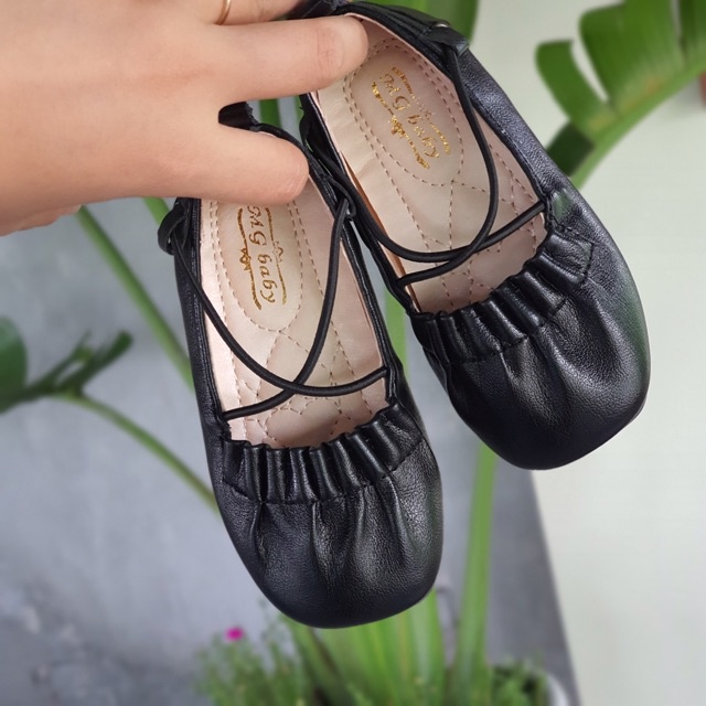 Giày búp bê bé gái_Giày kiểu dây cho bé gái phong cách Hàn Quốc [FullBox]