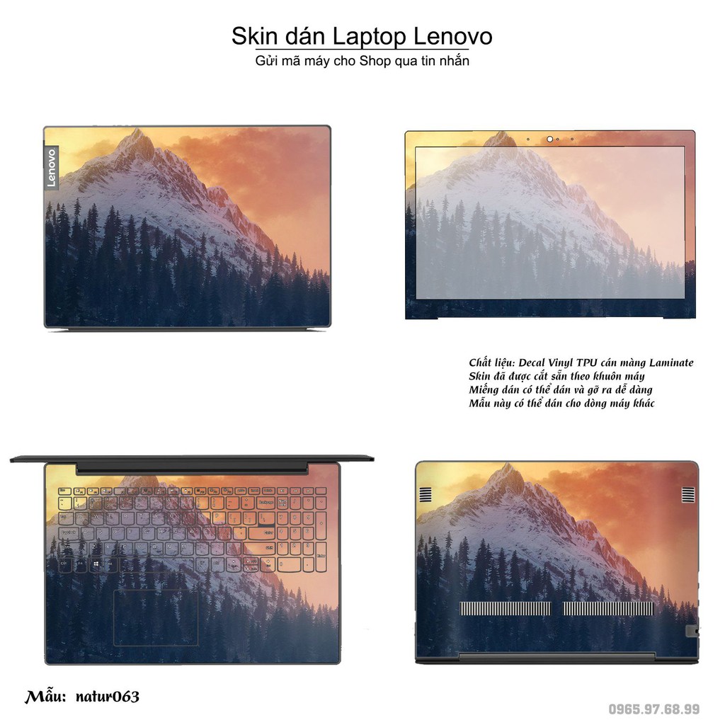 Skin dán Laptop Lenovo in hình thiên nhiên _nhiều mẫu 2 (inbox mã máy cho Shop)