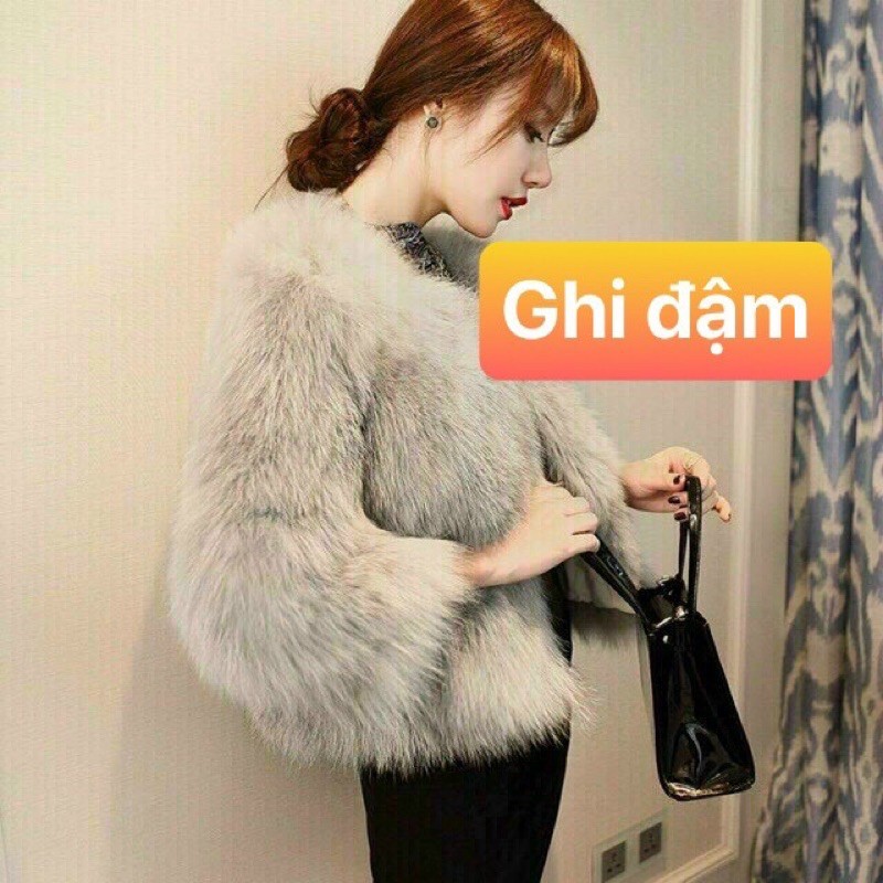 Áo choàng lông trơn hàng QC loại 1 (ảnh thật) | BigBuy360 - bigbuy360.vn