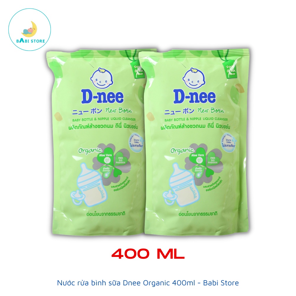 Nước rửa bình sữa Dnee Organic 620ml - Babi Store