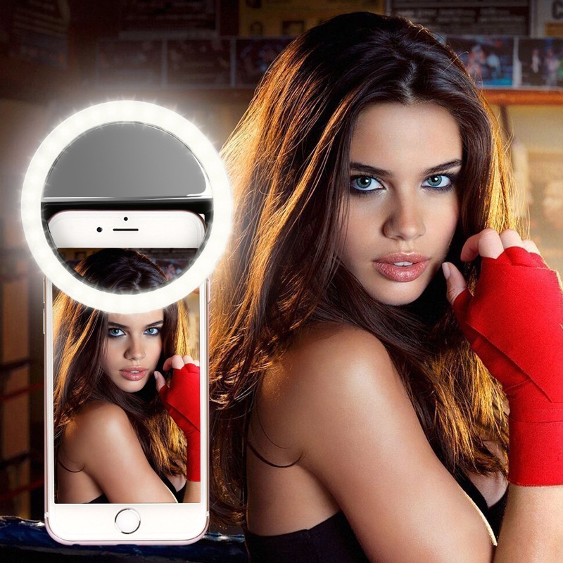 LED Ring Flash Universal Beauty Selfie Light Điện thoại di động di động 36 LEDS Selfie Đèn dạ quang Clip sáng