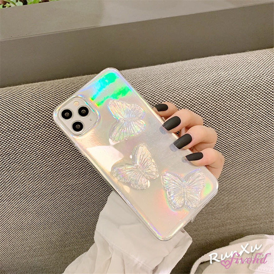 🌈Ready Stock🎁 Ốp điện thoại dẻo trong suốt hình bướm laser sáng tạo cá tính cho Samsung S20 Ultra S20 S10 + Note 20Ultra 10+ 10Pro 9 | BigBuy360 - bigbuy360.vn