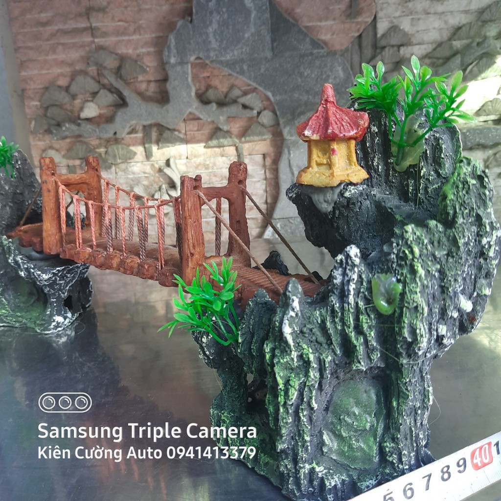 Mô Hình Cây Cầu Trang Trí bể cá Mẫu đẹp