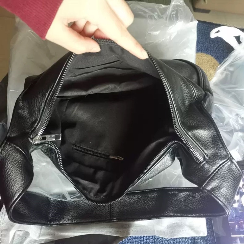 Túi da hobo đeo chéo quai bản to cá tính phong cách Ulzzang