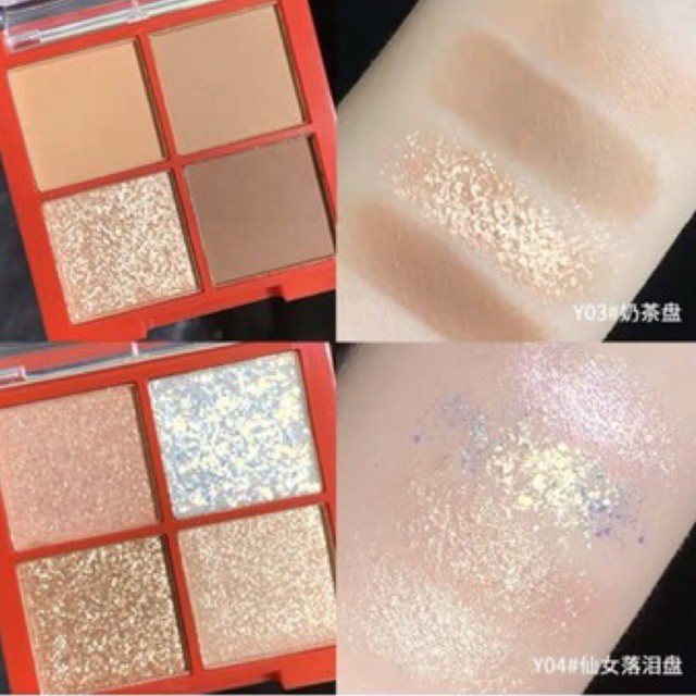 Phấn Mắt Nhũ Diamond Glint Nội Địa Trung Dupe Romand, 3CE - Eyeshadow Palette