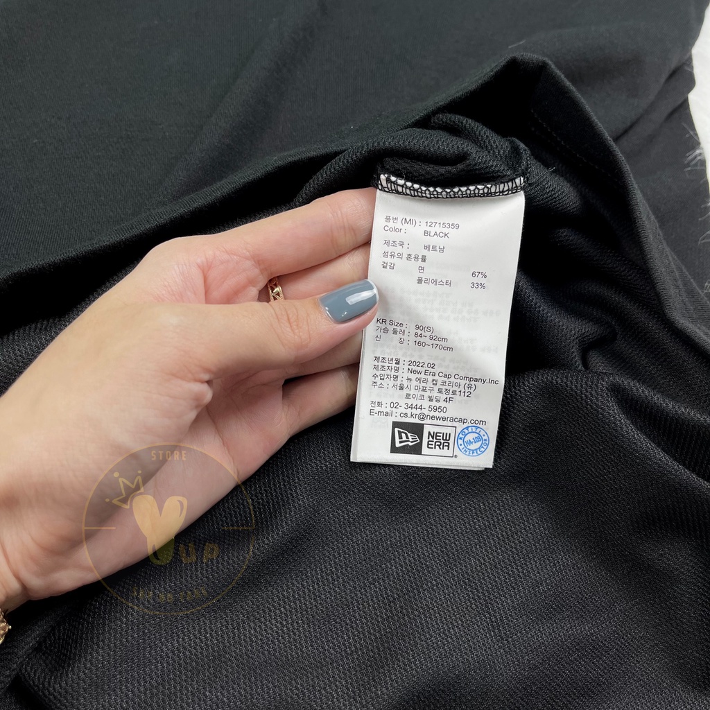 Áo New era x Mlb chính hãng, áo thun unisex, logo ny to phong cách trẻ trung, năng động